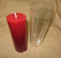 Staggered Oval Mold (2.25"D x 8.5"H)