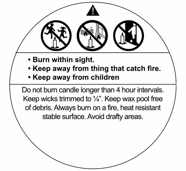 2" Burning Instructions Roll of a 1,000