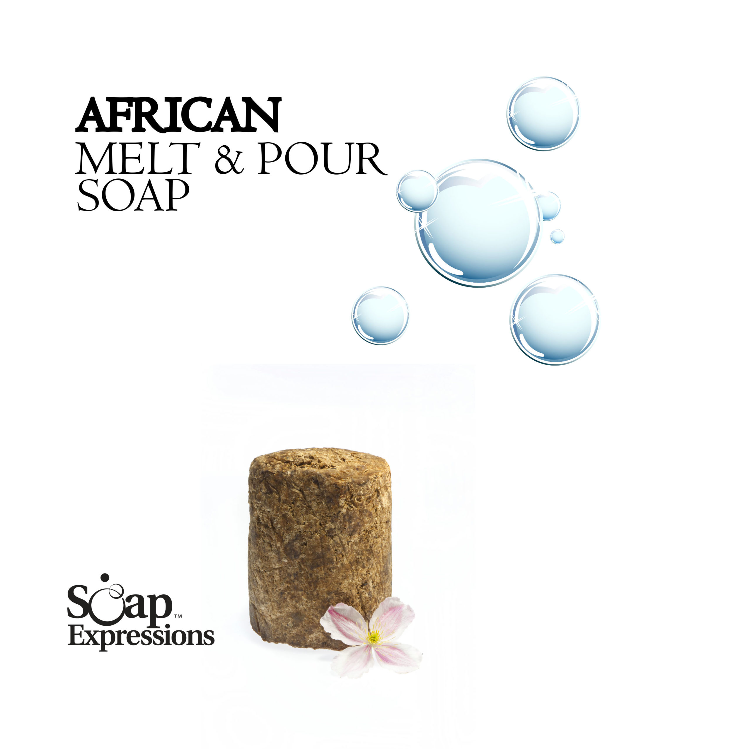 African Black Melt and Pour Soap Base