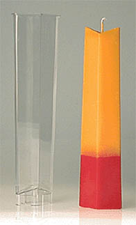 Rhombic Cone Polycarbonate Mold (2.5"D x 9"H)