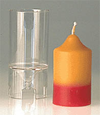 Cylinder/Dome Top Polycarbonate Mold <br> (1.75"D x 2.5"H)
