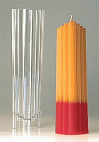 Flat Steps Polycarbonate Mold <br> (2.25"D x 9"H)