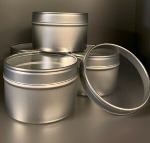 6oz tin with window lid
