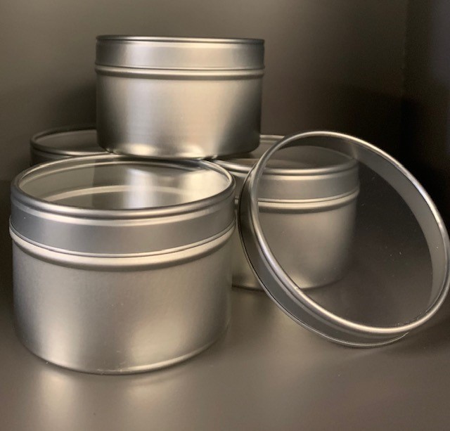 6oz tin with window lid